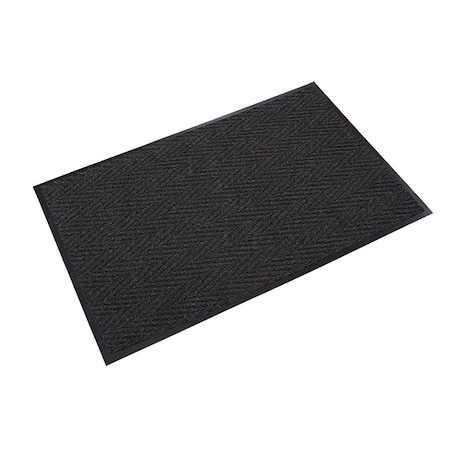 Crown Matting Technologies Scraper/Wiper Mat, Polypropylene, 5/16" Thick, Charcoal, 3' W x 8' L CN 0038CH